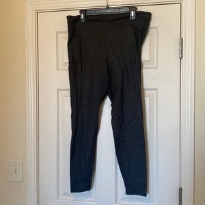 Heather Grey workout leggings w mesh pocket